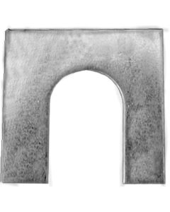 AVCAP5077 image(0) - AUVECO AP5077 Shim, 1/8 in THK x 1/2 in Slot x 1-1/8 x 1-1/8 in, Zinc
