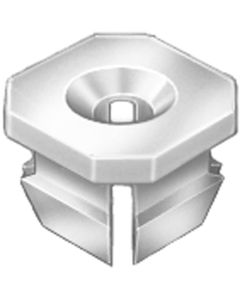 AVCAP11691 image(0) - AUVECO PAK NYLON NUTS, #8 SCREW SIZE