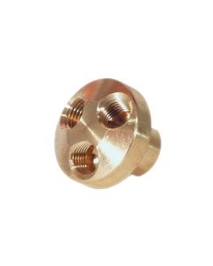 AES3104 image(0) - AES Industries 3104 3-in-1 Air Manifold, 1/4 in FNPT, Brass