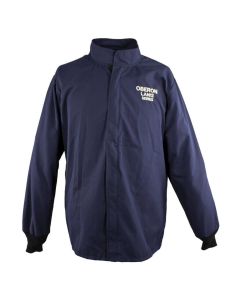 OBRLAN2ST-CT-S image(0) - OBERON Coat - Arc Flash - 12 Cal LAN Series Deluxe - Color: Navy Blue - Size: Small