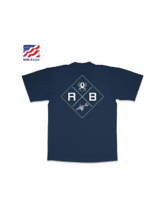 RDBTS5M image(0) - Redback Boots USA Birdie Navy Blue Short Sleeve Med