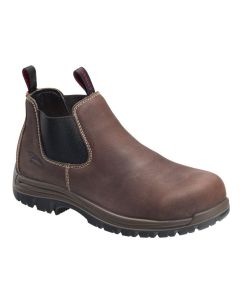 FSIA7110-7W image(0) - Avenger Foreman Romeo Series - Men's Mid Top Slip-On Boots - Composite Toe - IC|EH|SR|PR - Brown/Black - Size: 7W
