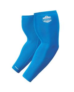 ERG12183 image(0) - Ergodyne 6690 M Blue Cooling Arm Sleeves