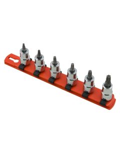 MRTBAT6K image(0) - Martin Tools SKT SET 3/8 TORX BIT 6PC Clip