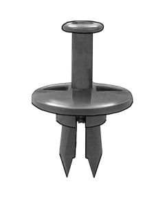 AVCAP12757 image(0) - AUVECO AP12757 Push-Type with Open End Fascia Retainer, 1 in Dia Head x 3/4 in L Stem x 1/2 in Hole, Nylon, Black