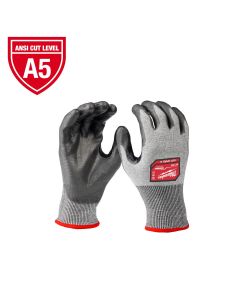 MLW48-73-8750 image(0) - Milwaukee Tool Cut Level 5 High-Dexterity Polyurethane Dipped Gloves -Small