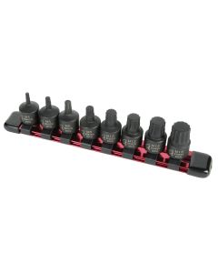 SUN3640 image(0) - SUNEX 3/8" Drive 8 Piece Stubby Triple Square Impact Bit
