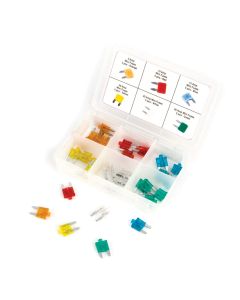 WLMW5377 image(0) - Wilmar Corp. / Performance Tool 30 pc. Mini Fuse Assortment w/LED