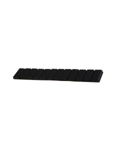 PLO68313 image(0) - Plombco Value Line steel adhesive weights, 15 lb Roll, black 0.25 oz segments, standard adh