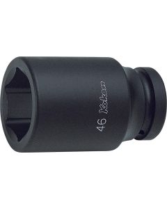 KKN18300M-22 image(0) - Ko-ken USA 18300M-22 1 Sq. Dr. Socket 22mm 6 point Length 108mm