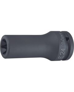 KKN16325-E28 image(0) - Ko-ken USA 16325-E28 3/4 Sq. Dr. Impact Deep TORX E28 Socket - Length 100mm