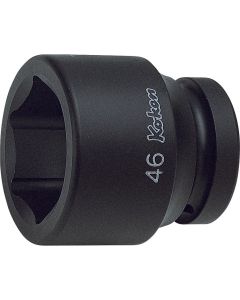 KKN18400M-28 image(0) - Ko-ken USA 18400M-28 1 Sq. Dr. Socket 28mm 6 point Length 57mm