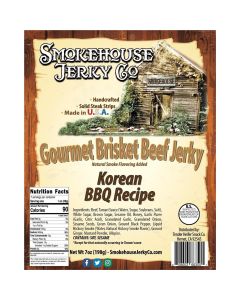 THS663501 image(0) - Tender Heifer Snack Co. Korean BBQ Gourmet Beef Brisket Jerky - 7 Ounce