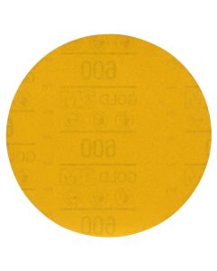 MMM09260 image(0) - 3M  Hookit Gold Abrasive Disc 09260, 600, 6-inch (150mm), No Hole
